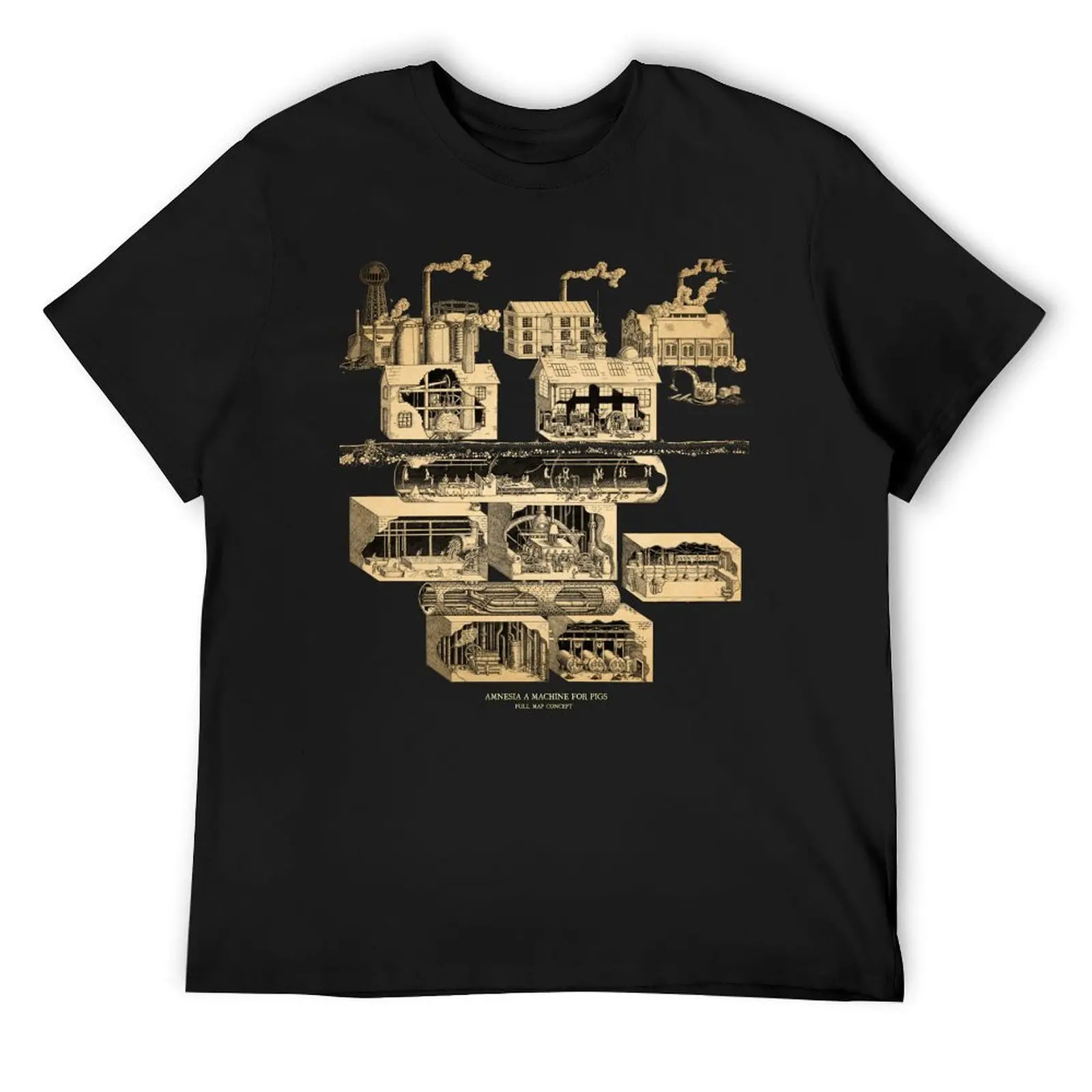 Amnesia: A Machine For Pigs full map T-Shirt man clothes sweat street wear quick drying t shirt for men
Amnesia: A Machine For Pigs full map T-Shirt man clothes sweat street wear quick drying t shirt for men