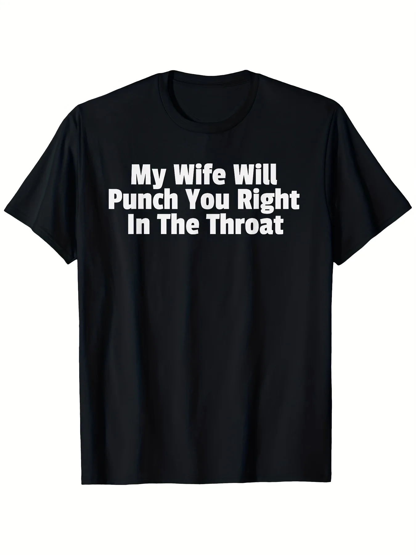 "My Wife Will Punch You" T-Shirt - Humorous Design, Soft Breathable, Vintage Street Style Casual Tee
"My Wife Will Punch You" T-Shirt - Humorous Design, Soft Breathable, Vintage Street Style Casual Tee