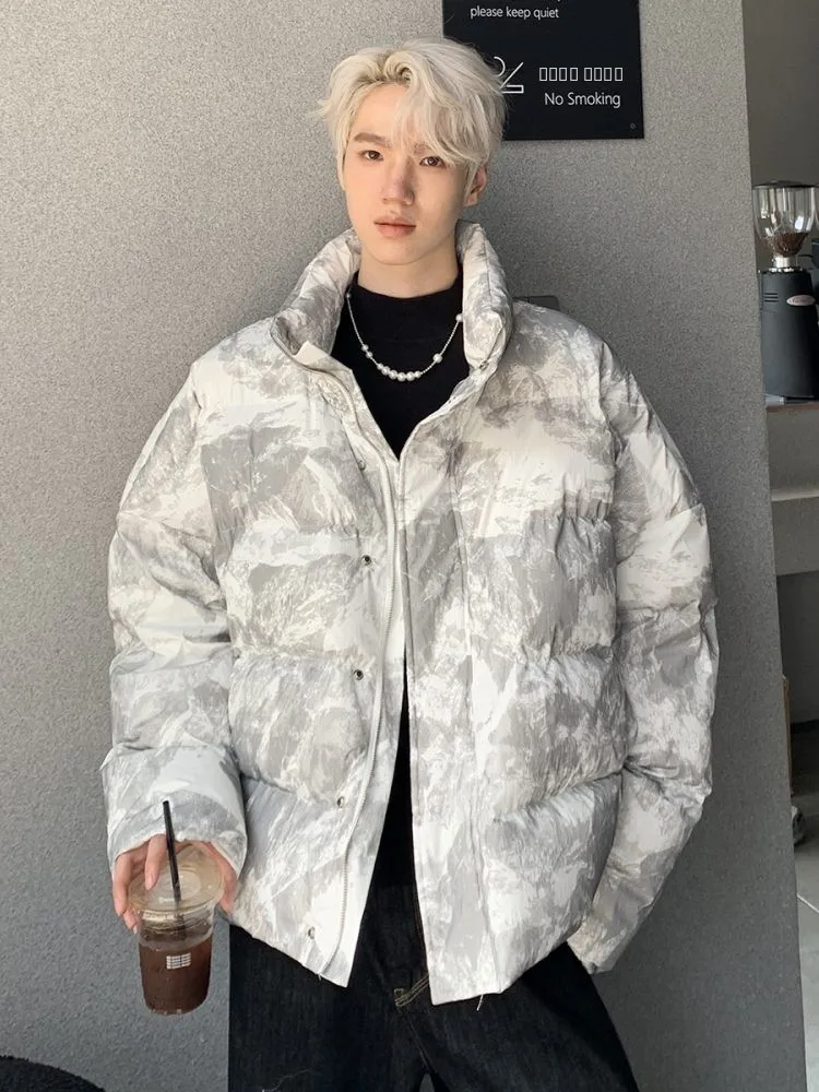 Мужская зимняя модная свободная куртка из хлопка с эффектом тай-дай, с воротником-стойкой, утепленная, молодежная, теплая, верхняя одежда
Мужская зимняя модная свободная куртка из хлопка с эффектом тай-дай, с воротником-стойкой, утепленная, молодежная, теплая, верхняя одежда