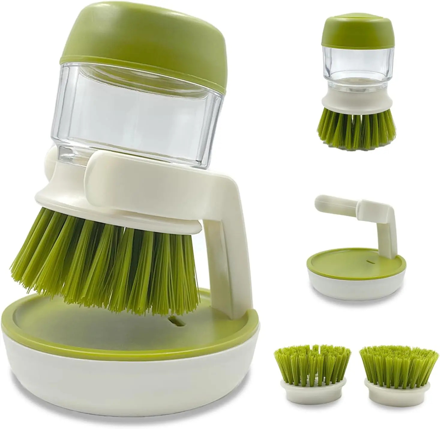 Dispenser Dish Brush Palm Brush Scrub Brush Equipped with Storage Bracket and Drainage Base,Easy to Clean Kitchen Utensils
Dispenser Dish Brush Palm Brush Scrub Brush Equipped with Storage Bracket and Drainage Base,Easy to Clean Kitchen Utensils