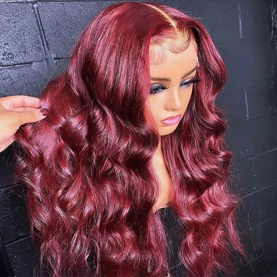 99j 13x6 Hd Lace Front Wig Burgundy Body Wave Human Hair Wigs 13x4 Lace Frontal Wig 30 Inch Colored Brazilian Wigs Women Choice
99j 13x6 Hd Lace Front Wig Burgundy Body Wave Human Hair Wigs 13x4 Lace Frontal Wig 30 Inch Colored Brazilian Wigs Women Choice