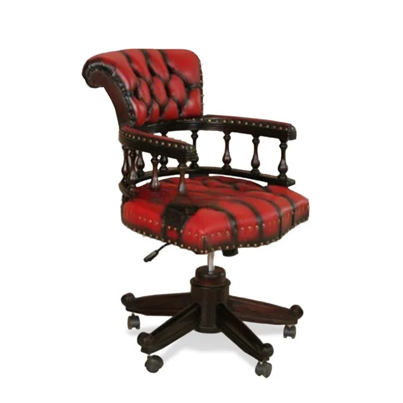 Office Chair Swivel Mahogany Frame Wood Leather Seat:
Office Chair Swivel Mahogany Frame Wood Leather Seat:
