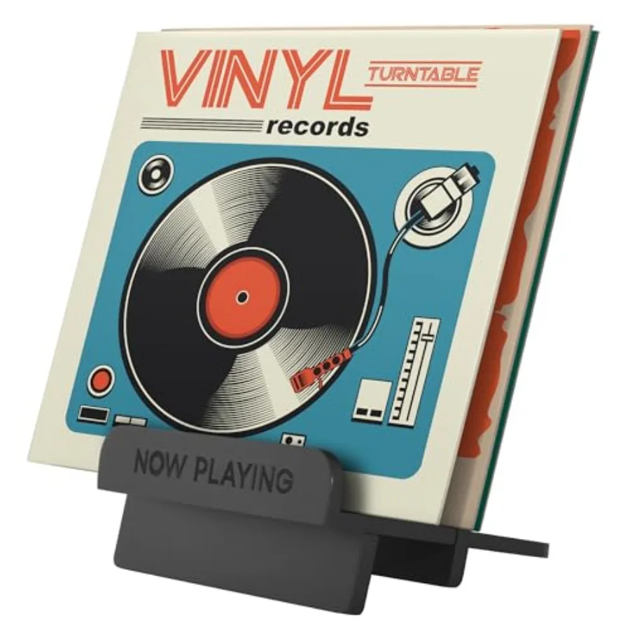 8x7.5 Now Playing Vinyl Record Stand - Durable Engineered Wood Now Playing Sign with Front Display Shelf and Back Storage - Hol
8x7.5 Now Playing Vinyl Record Stand - Durable Engineered Wood Now Playing Sign with Front Display Shelf and Back Storage - Hol