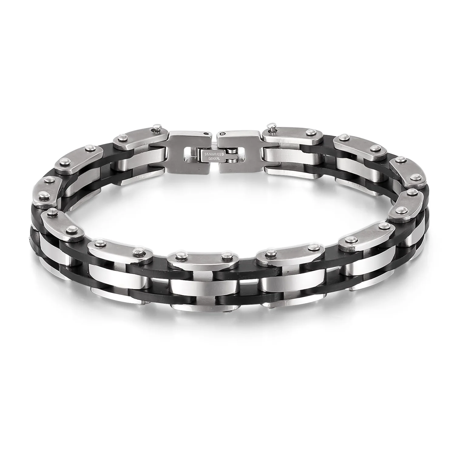 Men’s Hip Hop Silicone & Stainless Steel Bracelet – Retro Punk Titanium Steel Wristband, Stylish and Durable
Men’s Hip Hop Silicone & Stainless Steel Bracelet – Retro Punk Titanium Steel Wristband, Stylish and Durable