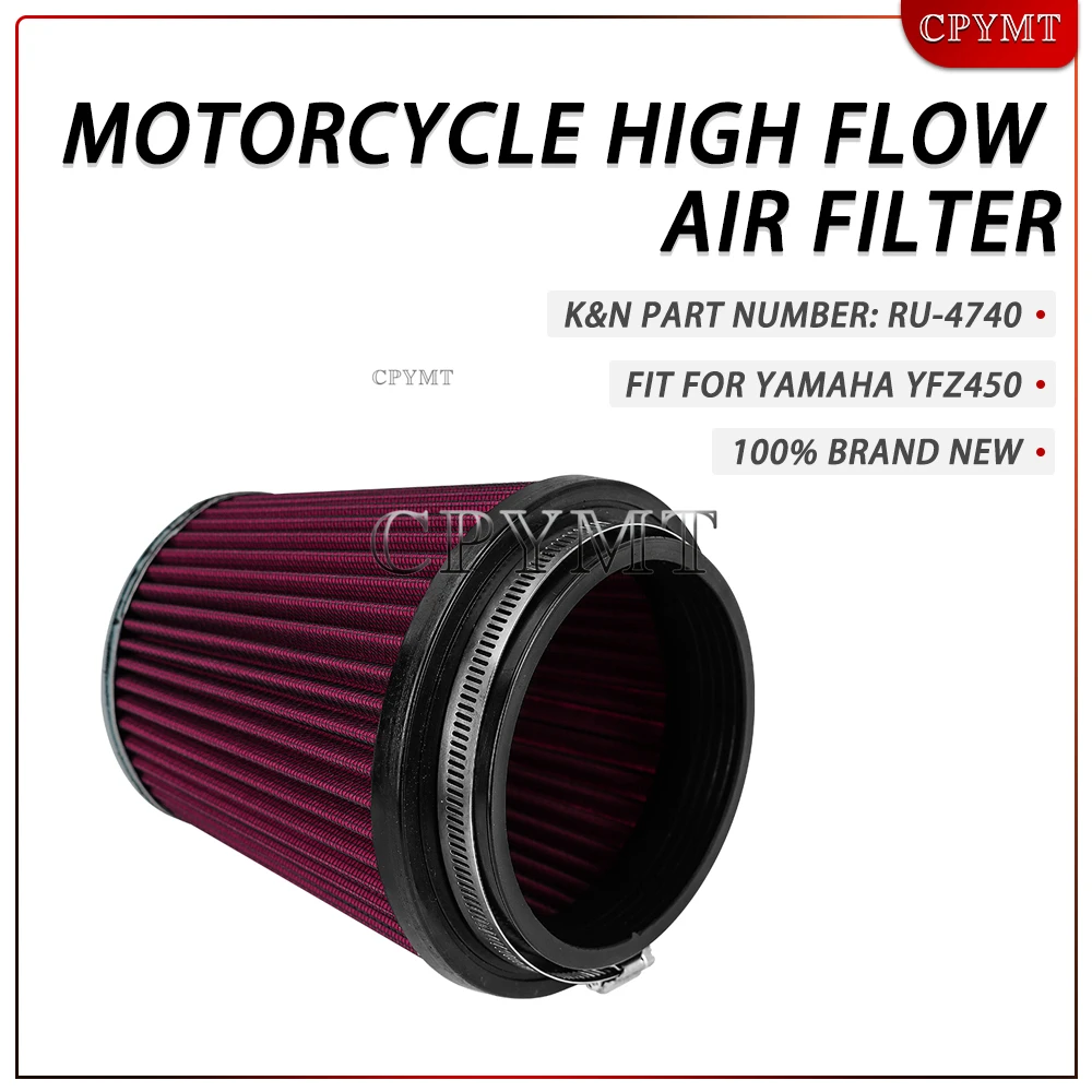 Motorcycle Air Cleaner High Flow Cold Air Intake Air Filter Fit for Yamaha YFZ450 2004-2009 YFZ 450 R X 2009-2011 RU-4740
Motorcycle Air Cleaner High Flow Cold Air Intake Air Filter Fit for Yamaha YFZ450 2004-2009 YFZ 450 R X 2009-2011 RU-4740