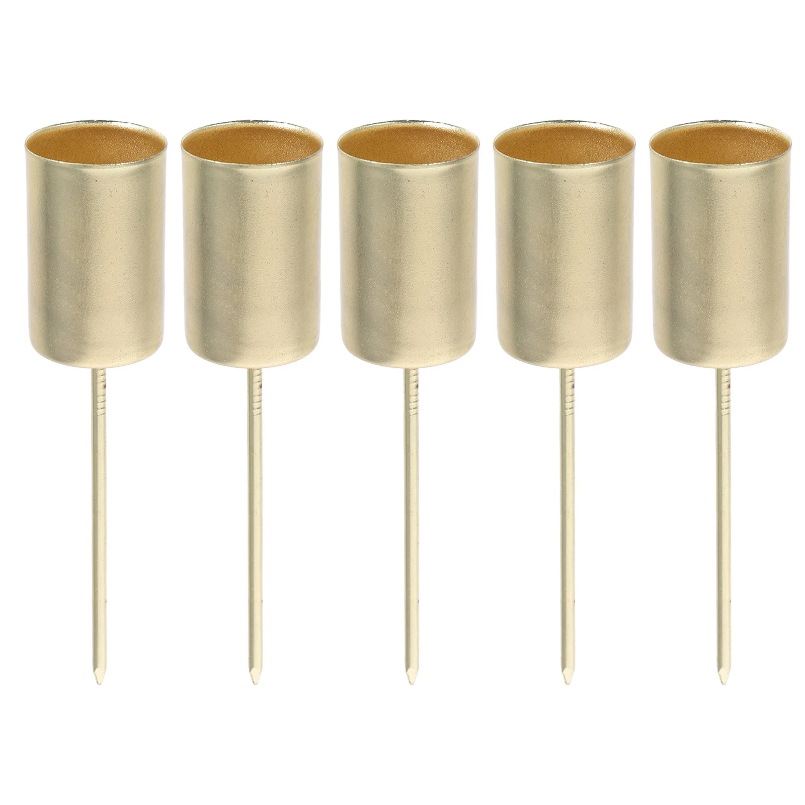 5 Pcs Candlestick Base Cup Cylinder Christmas Decor Metal Decorate with Spike Iron Taper Holders
5 Pcs Candlestick Base Cup Cylinder Christmas Decor Metal Decorate with Spike Iron Taper Holders