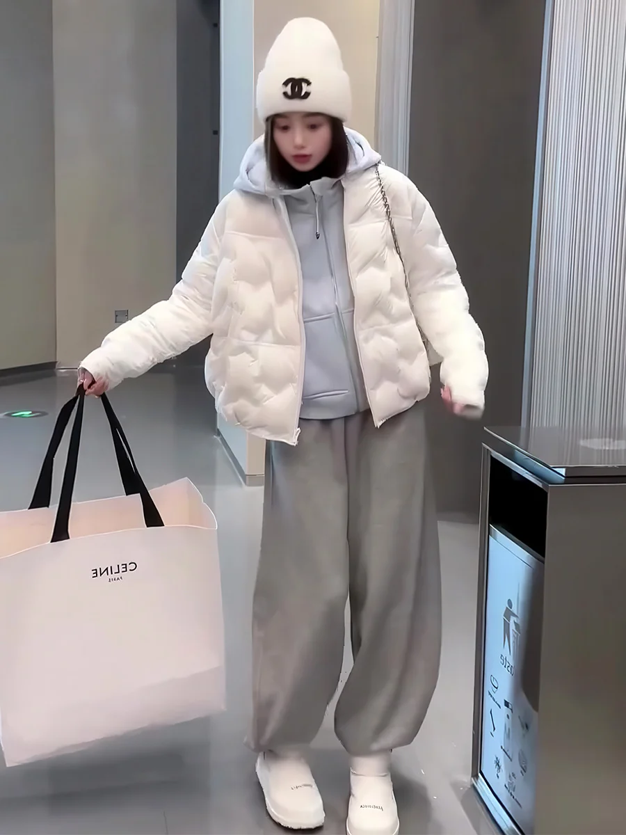 Lightweight ort 90 White Du down Jaet Women's Winter Faionable Hooded Warm Small Size Outerwear Casual Loose Fit
Lightweight ort 90 White Du down Jaet Women's Winter Faionable Hooded Warm Small Size Outerwear Casual Loose Fit