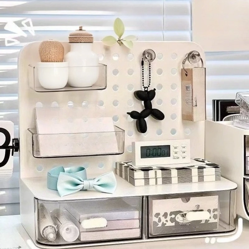 Multifunctional Desk Organizer with Pegboard and Drawer Acrylic Storage Box for Office Home Student Stationery Space Saving
Multifunctional Desk Organizer with Pegboard and Drawer Acrylic Storage Box for Office Home Student Stationery Space Saving