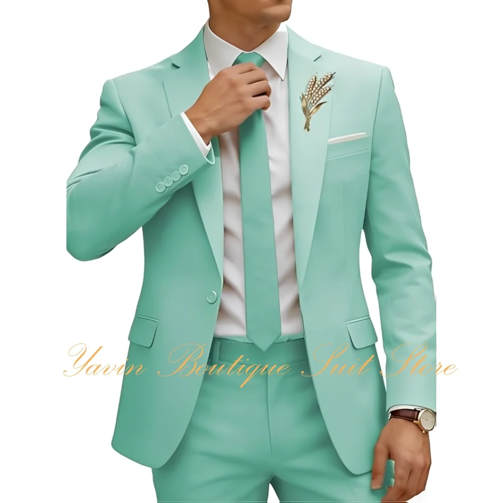 Men's 2 Piece Suit Set Slim Fit 2 Button Dress Suits Tuxedo Set Wedding Blazer Jacket Pants Business Party Prom Suit
Men's 2 Piece Suit Set Slim Fit 2 Button Dress Suits Tuxedo Set Wedding Blazer Jacket Pants Business Party Prom Suit