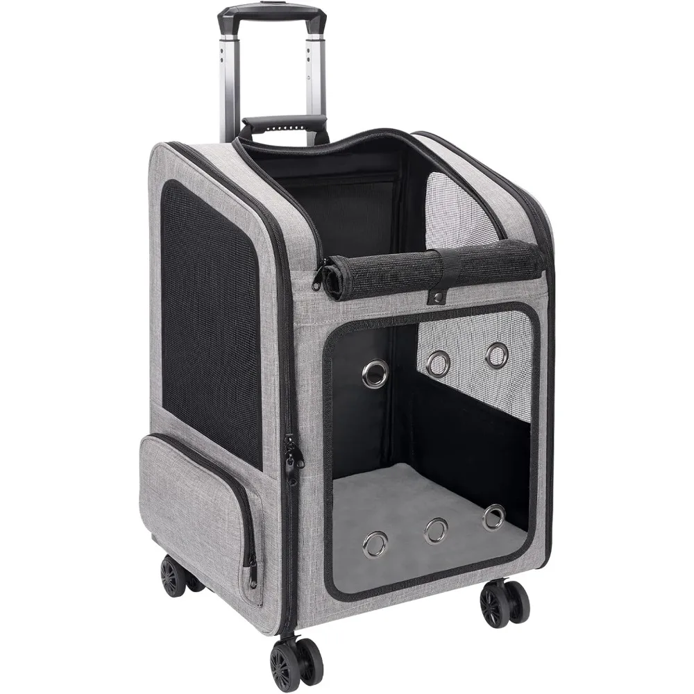 Pet Carrier Backpack with Wheels Cats Under 30 Lbs, for Dogs Puppies Rabbits Other Animals Under 25 Lbs, Great for T
Pet Carrier Backpack with Wheels Cats Under 30 Lbs, for Dogs Puppies Rabbits Other Animals Under 25 Lbs, Great for T