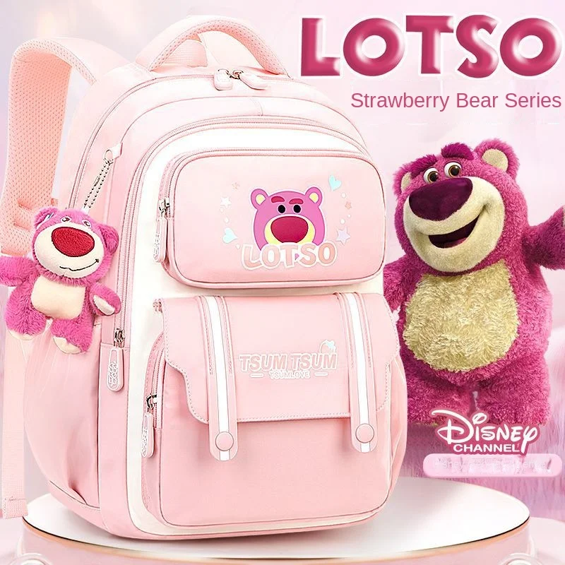 Disney Lotso Girl School Bag Leisure Primary Student Shoulder Orthopedic Backpack Large Capacity Light Water Proof Mochilas 
Disney Lotso Girl School Bag Leisure Primary Student Shoulder Orthopedic Backpack Large Capacity Light Water Proof Mochilas