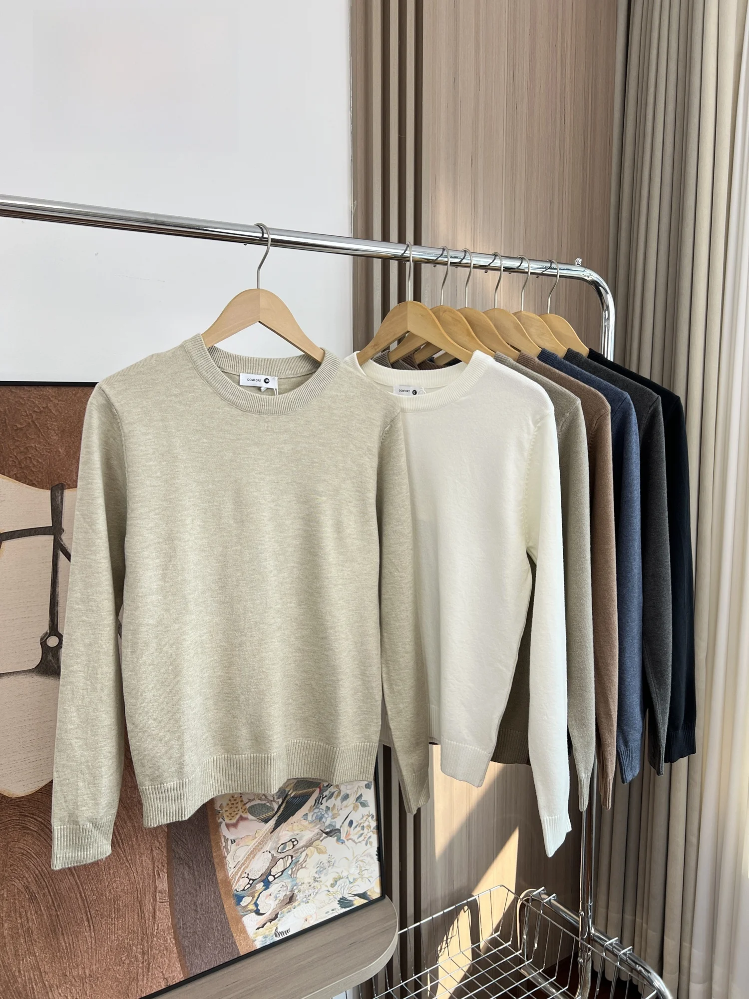 Ultra-Value Soft Comfortable Men's Knitted Sweater round Ne Warm Pure Color Casual Faion Autumn Winter Straight Fit H-Sle
Ultra-Value Soft Comfortable Men's Knitted Sweater round Ne Warm Pure Color Casual Faion Autumn Winter Straight Fit H-Sle