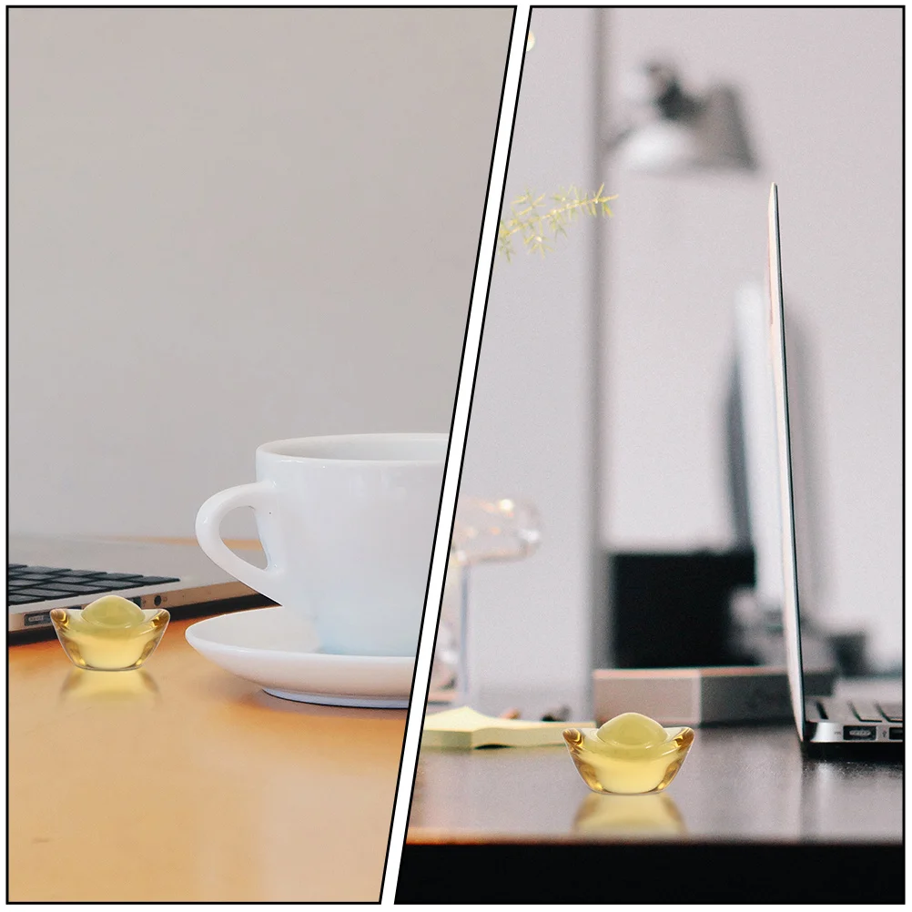 50Pcs Gold Ingot Shaped Decor Material Exquisite Design Indoor Outdoor Use Home Office Adornment Crystal Gold Ingots
50Pcs Gold Ingot Shaped Decor Material Exquisite Design Indoor Outdoor Use Home Office Adornment Crystal Gold Ingots