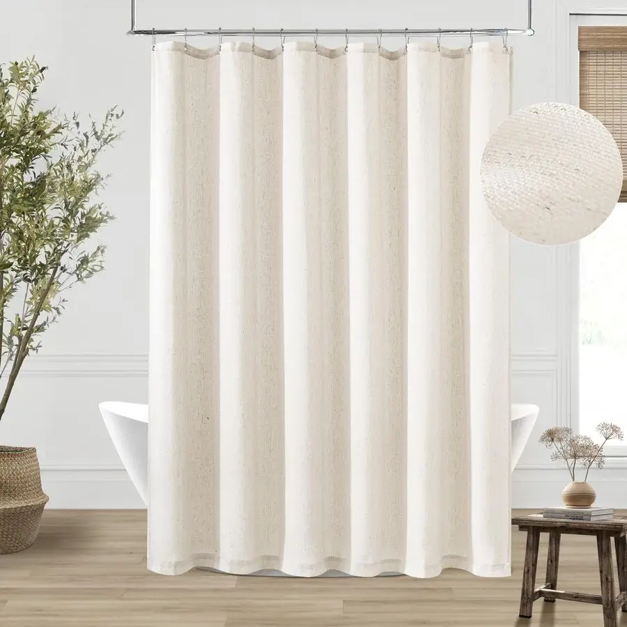 Inch Shower Curtain Linen Neutral Extra Long Shower Curtain for Bathroom Bath Drapes Earth Tone Boho Shabby Chic Country Rustic
Inch Shower Curtain Linen Neutral Extra Long Shower Curtain for Bathroom Bath Drapes Earth Tone Boho Shabby Chic Country Rustic