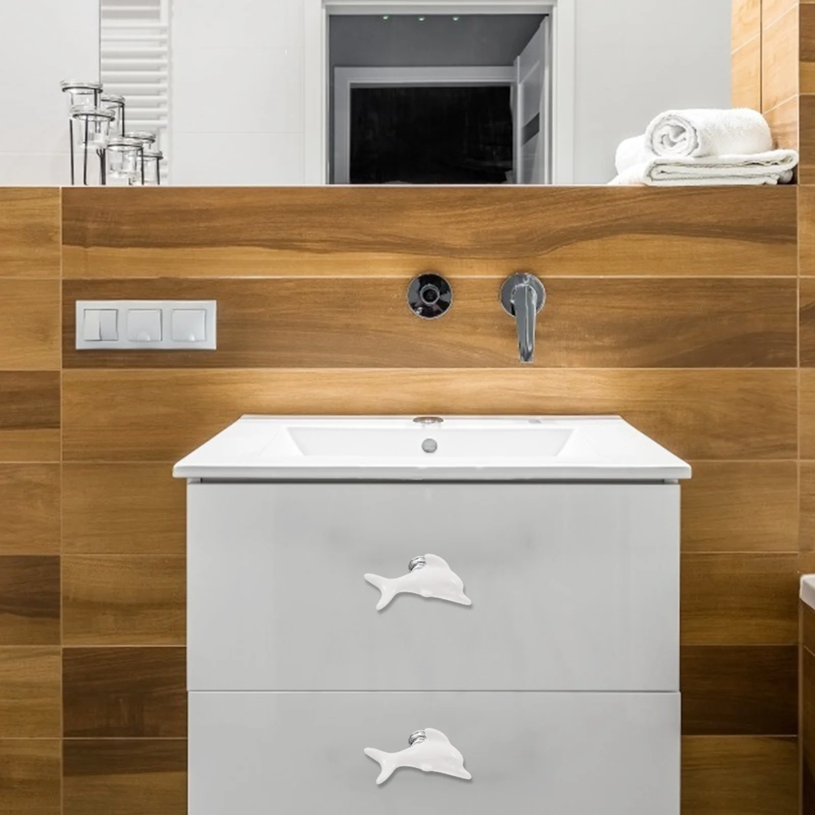 2Pcs Ceramic Dolphin Grips Premium Material Drawer Pulls Long-Lasting Cupboard Handles Home Decor Dolphin Handles
2Pcs Ceramic Dolphin Grips Premium Material Drawer Pulls Long-Lasting Cupboard Handles Home Decor Dolphin Handles