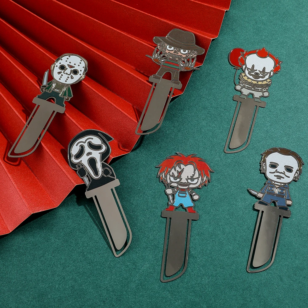 Horror Murderer's Knife Bookmarks Horror Enthusiasts Book Fans Page Labels Book Decorations Office Supplies for Coworkers
Horror Murderer's Knife Bookmarks Horror Enthusiasts Book Fans Page Labels Book Decorations Office Supplies for Coworkers