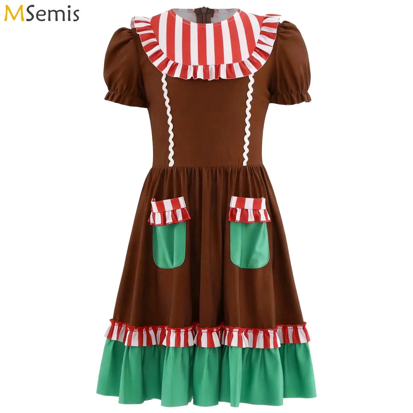 Kids Girls Christmas Xmas Candy Cane Stripes Skating Ballet Tutu Dance Leotard Dress Gingerbread Man Cookie Man Cosplay Costume
Kids Girls Christmas Xmas Candy Cane Stripes Skating Ballet Tutu Dance Leotard Dress Gingerbread Man Cookie Man Cosplay Costume
