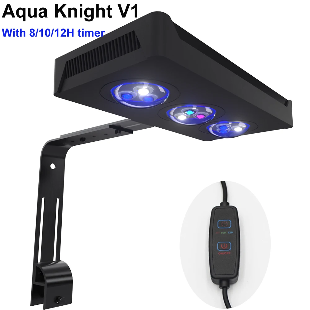 Светодиодный светильник для аквариума Spectra Aqua Knight V1 с обновленной LED-подсветкой, 30 Вт, для морских аквариумов, с сенсорным управлением и таймером 8/10/12 часов, для коралловых рифов и аквариумов с морской водой.
Светодиодный светильник для аквариума Spectra Aqua Knight V1 с обновленной LED-подсветкой, 30 Вт, для морских аквариумов, с сенсорным управлением и таймером 8/10/12 часов, для коралловых рифов и аквариумов с морской водой.