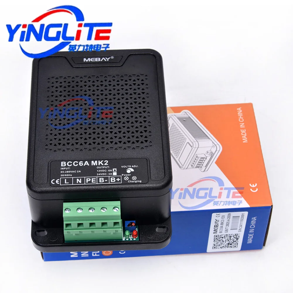 Mebay BCC6A 12V 24V Battery Charger Smart Battery Charger Diesel Genset Parts Float Charger
Mebay BCC6A 12V 24V Battery Charger Smart Battery Charger Diesel Genset Parts Float Charger