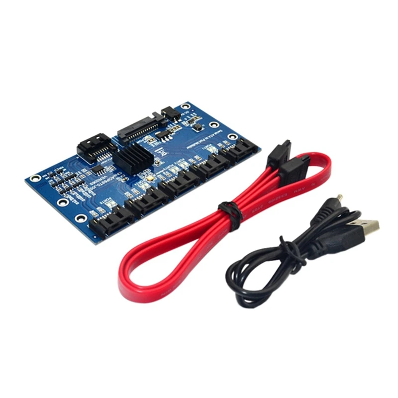 SATA 3.0 Expansion Card 1 To 5 Port Converter Expansion Card 6Gbps Motherboard Riser Card Hub Adapter
SATA 3.0 Expansion Card 1 To 5 Port Converter Expansion Card 6Gbps Motherboard Riser Card Hub Adapter