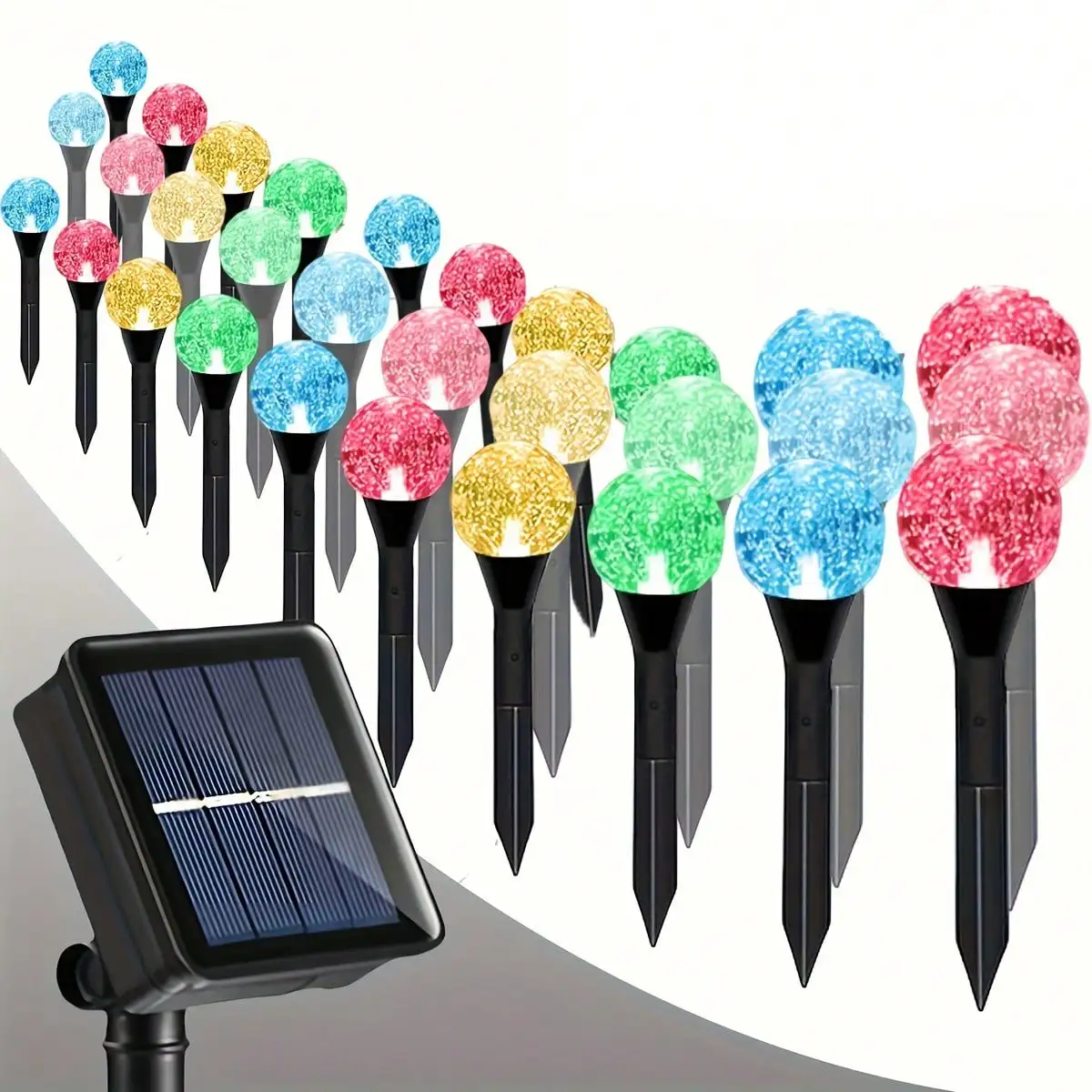 TTDHWW 30-Piece Outdoor Solar Light, Crystal Ball String Light, 19 Ft/6 M IP44 Lawn Light Strip With 8 Lighting Modes And Light-Sensitive Switch, Suitable For Garden, Patio, Path And Landscape Lighting.
TTDHWW 30-Piece Outdoor Solar Light, Crystal Ball String Light, 19 Ft/6 M IP44 Lawn Light Strip With 8 Lighting Modes And Light-Sensitive Switch, Suitable For Garden, Patio, Path And Landscape Lighting.
