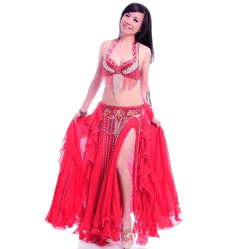 Belly Dance Costume Women Dancewear Professional Performance Bellydance Outfit Bra Belt Skirt Set Oriental Beads Costumes
Belly Dance Costume Women Dancewear Professional Performance Bellydance Outfit Bra Belt Skirt Set Oriental Beads Costumes