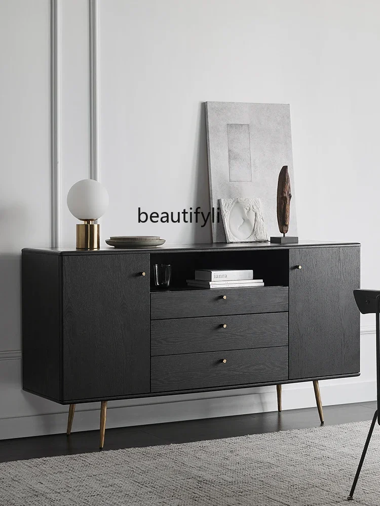 LD25Nordic Retro Solid Wood Sideboard Simple Living Room Black Tea Cabinet Dining Room Storage Cabinet
LD25Nordic Retro Solid Wood Sideboard Simple Living Room Black Tea Cabinet Dining Room Storage Cabinet