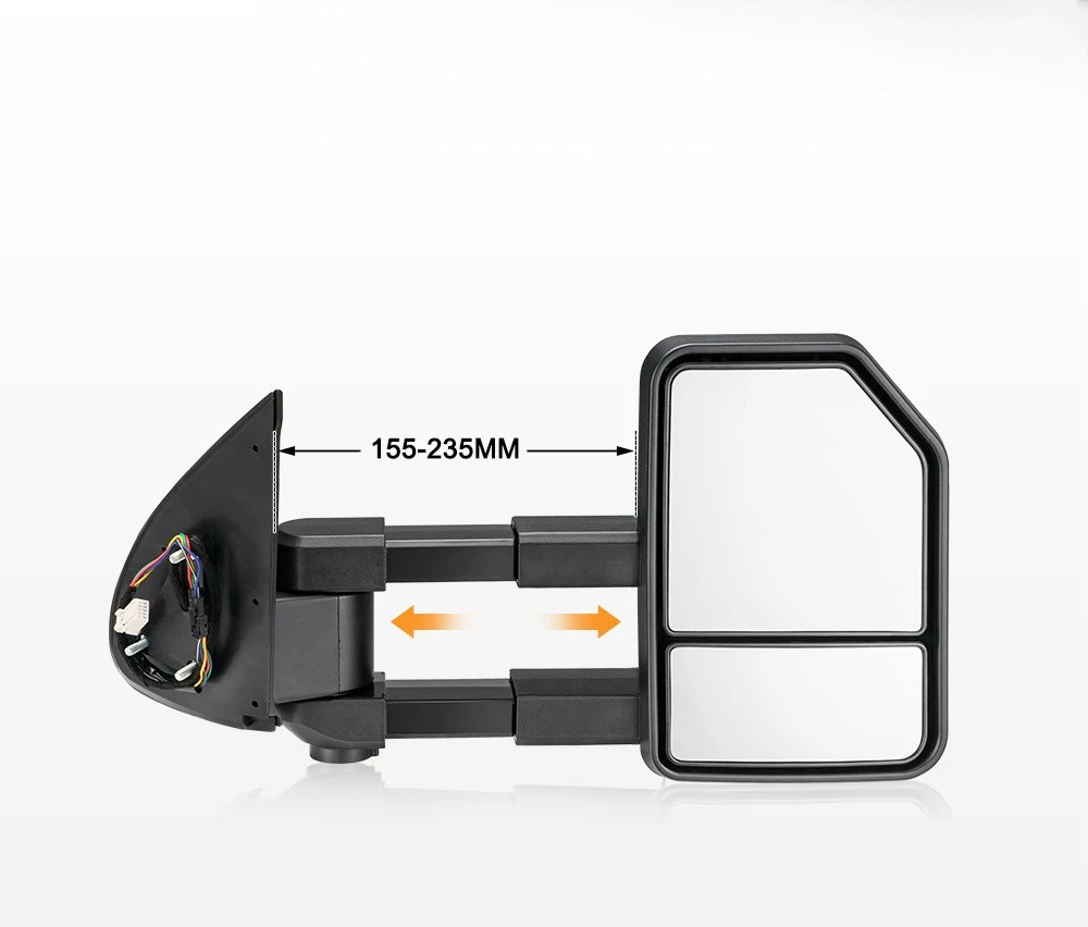 HILUX 05-15, foldable, mirror electric rearview mirror, black with light and large field of view
HILUX 05-15, foldable, mirror electric rearview mirror, black with light and large field of view