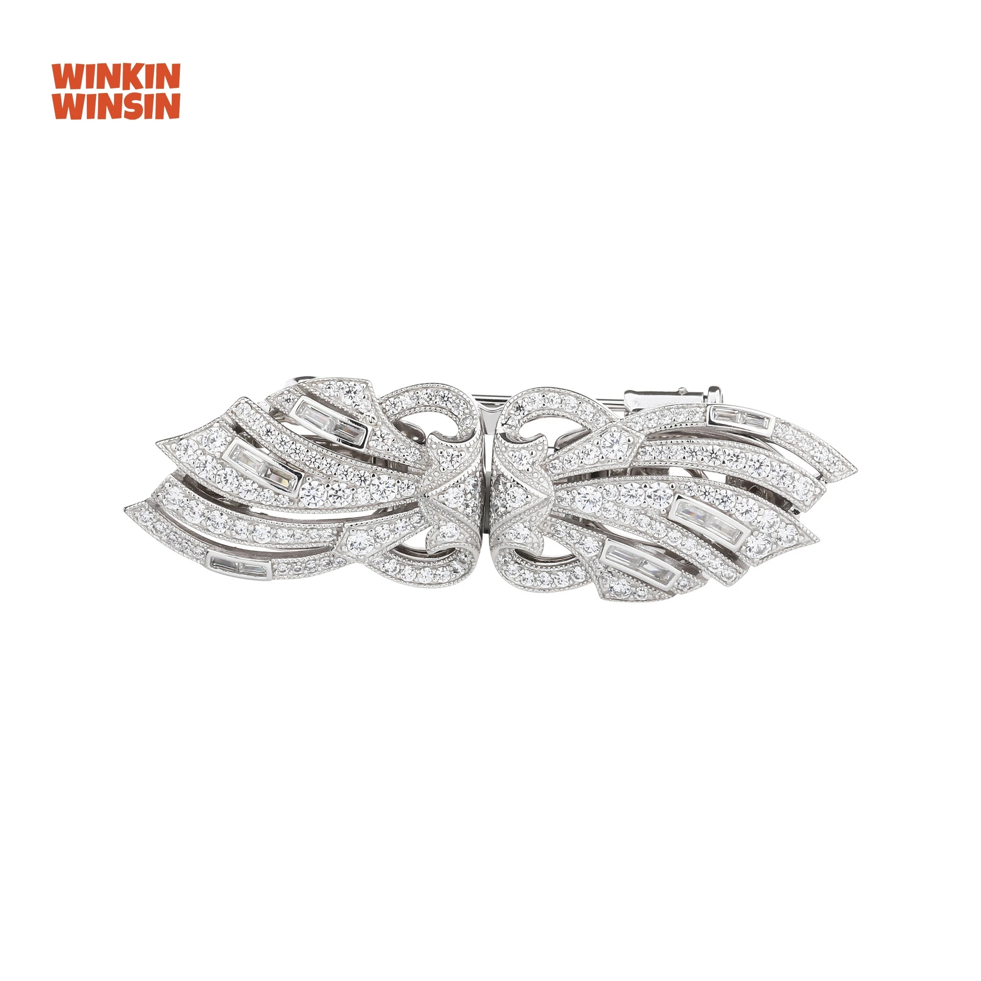 WINKIN WINSIN Brand MST S925 925 Sterling Silver Double Clip Brooch Lab Grown Gemstones High Carbon Diamond Brooch Jewelry
WINKIN WINSIN Brand MST S925 925 Sterling Silver Double Clip Brooch Lab Grown Gemstones High Carbon Diamond Brooch Jewelry
