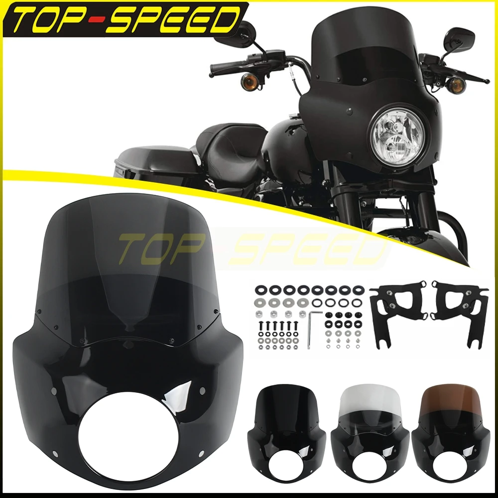 11inch Windscreen Fairing Kit Motorcycle Front Headlight Cowls W/Hardware For Harley Road King FLHR 1994-23 Special FLHRXS 17-25
11inch Windscreen Fairing Kit Motorcycle Front Headlight Cowls W/Hardware For Harley Road King FLHR 1994-23 Special FLHRXS 17-25