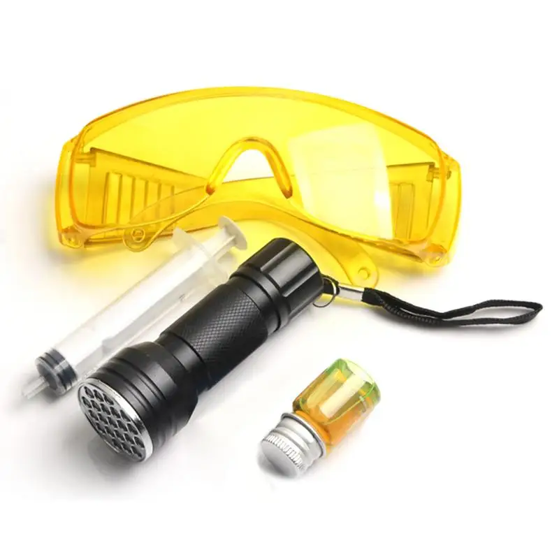 Car Air Conditioning A/C System Conditioning Repair Tool Leak Test Detector Kit 21 LED UV Flashlight Protective Glasses UV Tool
Car Air Conditioning A/C System Conditioning Repair Tool Leak Test Detector Kit 21 LED UV Flashlight Protective Glasses UV Tool