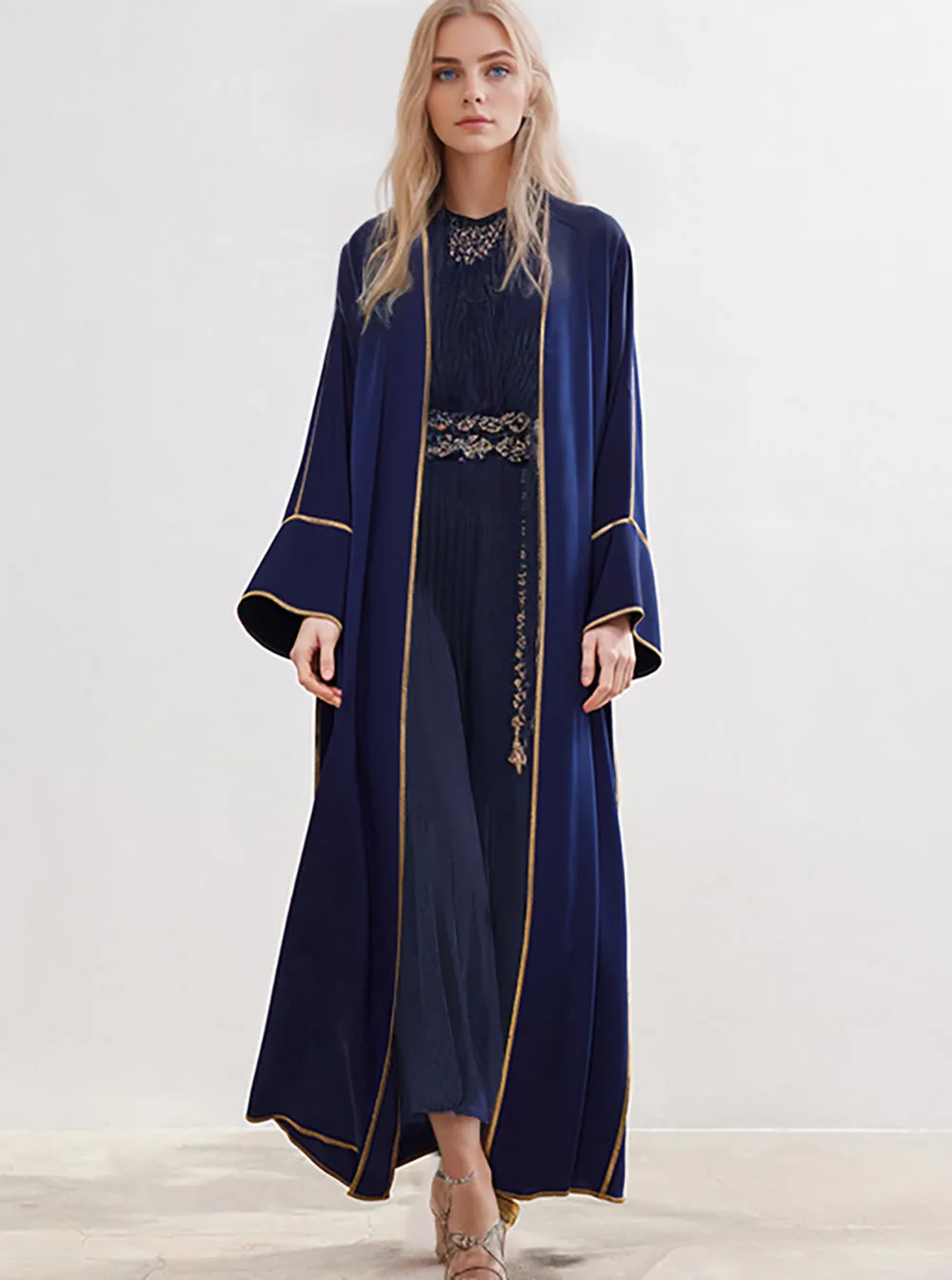 Muslim Mid-length Dubai Abaya Clothing Sun Protection Patchwork Cardigan Middle Eastern Robe 2023 Fall Winter Women Loose Kaftan
Muslim Mid-length Dubai Abaya Clothing Sun Protection Patchwork Cardigan Middle Eastern Robe 2023 Fall Winter Women Loose Kaftan