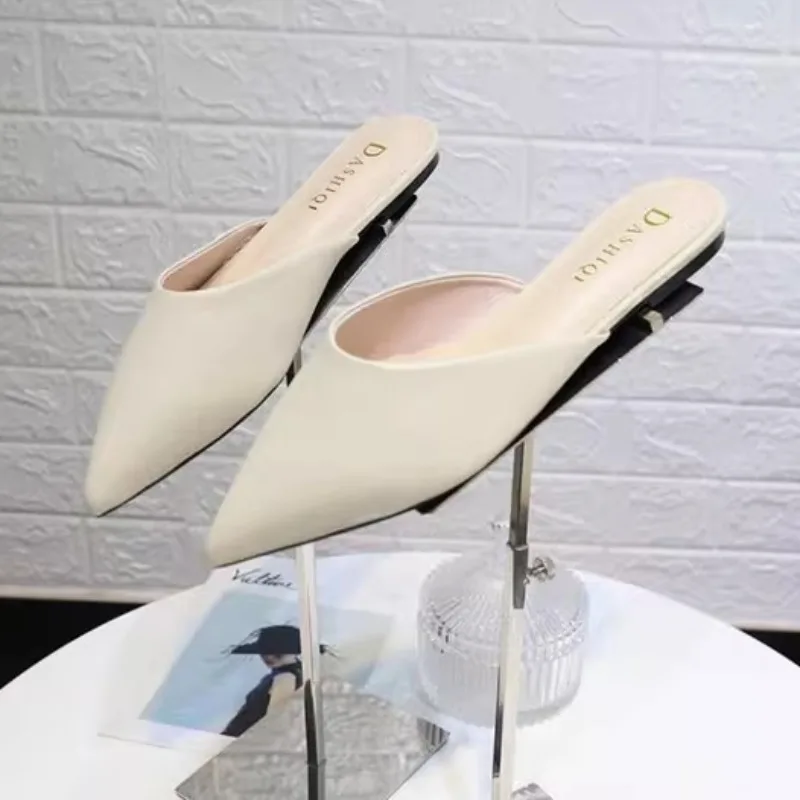 New Women's Shoes Exquisite Pointed Tip Mueller Slippers for Woman Fashion Vacation Casual Shoes Designer Shoes Zapatos De Mujer
New Women's Shoes Exquisite Pointed Tip Mueller Slippers for Woman Fashion Vacation Casual Shoes Designer Shoes Zapatos De Mujer