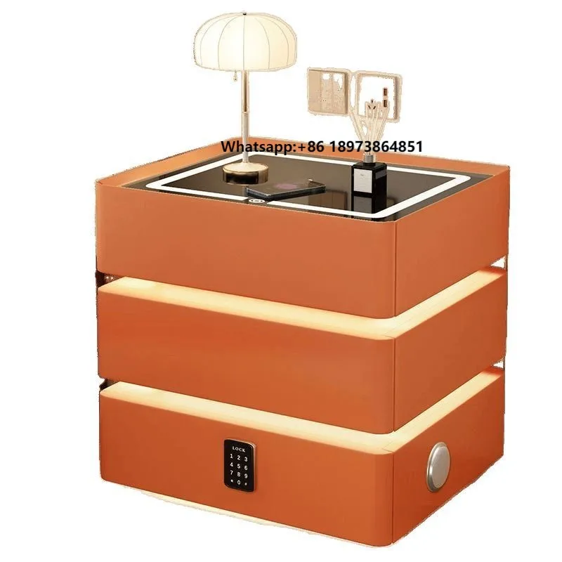 Bedroom Furniture Smart Bedside Table Three Drawers Simple Solid Wood Modern Wireless Charging Bedside Table Modern Luxury
Bedroom Furniture Smart Bedside Table Three Drawers Simple Solid Wood Modern Wireless Charging Bedside Table Modern Luxury