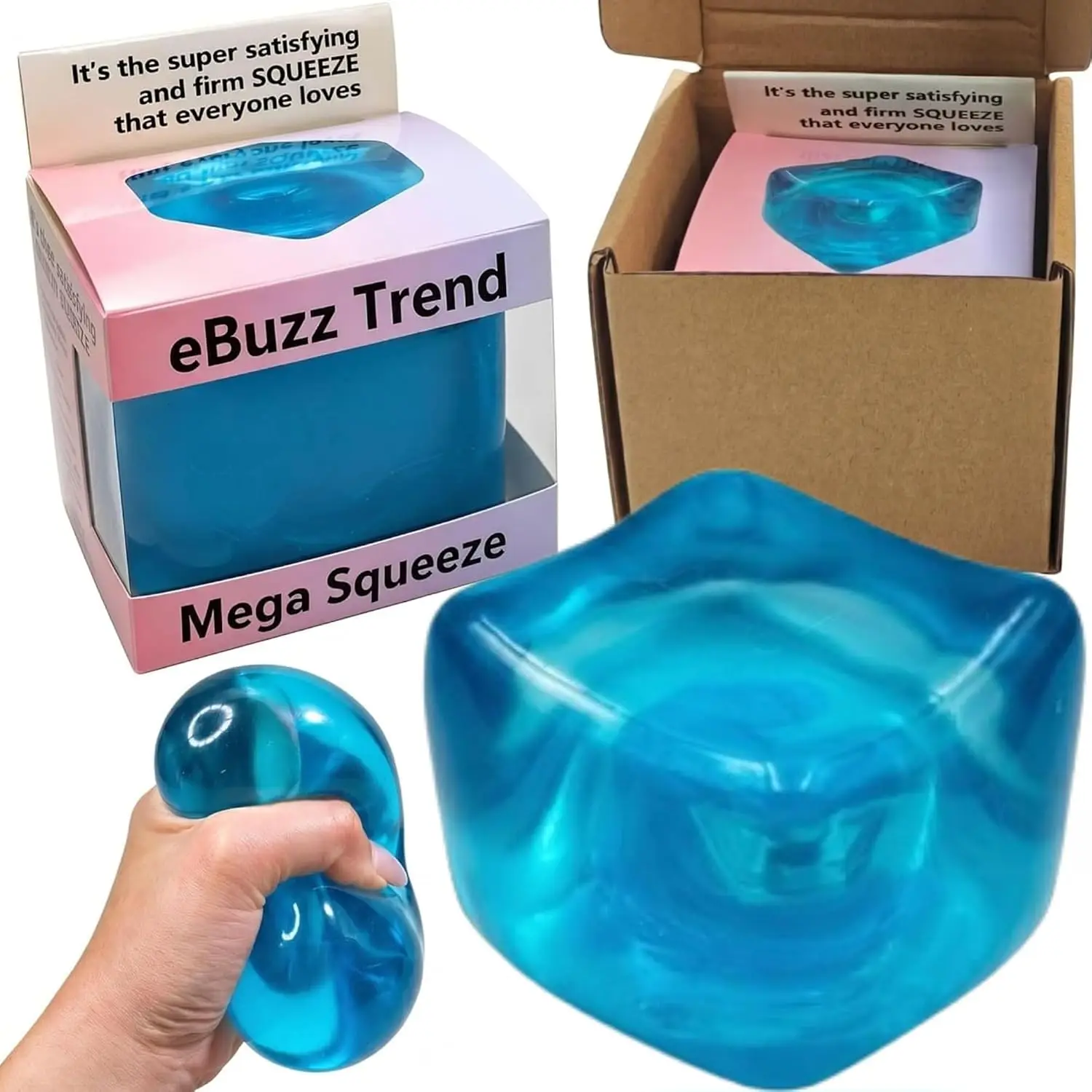 Premium Mega Squeeze Stress Cube - 35% Larger Than Standard Squishy Cube - Superior Build, No Leak, Odor Free Sensory Fidget for Stress Relief & Focus - Durable – ASTM Certified 3+
Premium Mega Squeeze Stress Cube - 35% Larger Than Standard Squishy Cube - Superior Build, No Leak, Odor Free Sensory Fidget for Stress Relief & Focus - Durable – ASTM Certified 3+