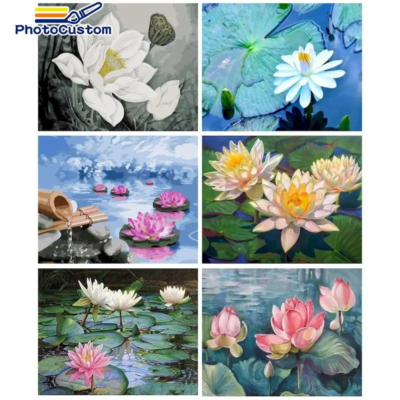 PhotoCustom Painting By Number Lotus DIY Pictures By Numbers Flower Kits Hand Painted Paintings Art Drawing On Canvas Home Decor
PhotoCustom Painting By Number Lotus DIY Pictures By Numbers Flower Kits Hand Painted Paintings Art Drawing On Canvas Home Decor