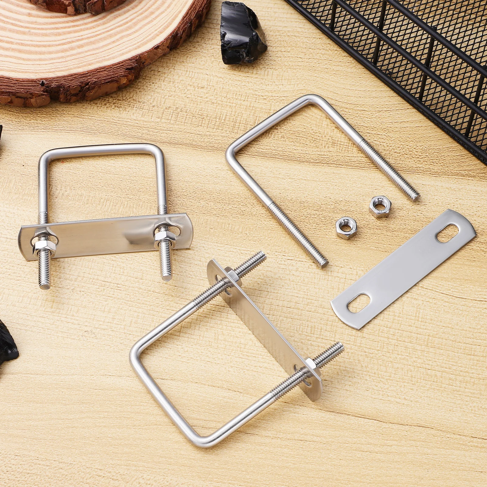 6 Sets Square U Bolts Stainless Steel Bolt Kit U-shaped Square Bend for Automobiles Cars Trailer Nuts Plates Durable Smooth
6 Sets Square U Bolts Stainless Steel Bolt Kit U-shaped Square Bend for Automobiles Cars Trailer Nuts Plates Durable Smooth
