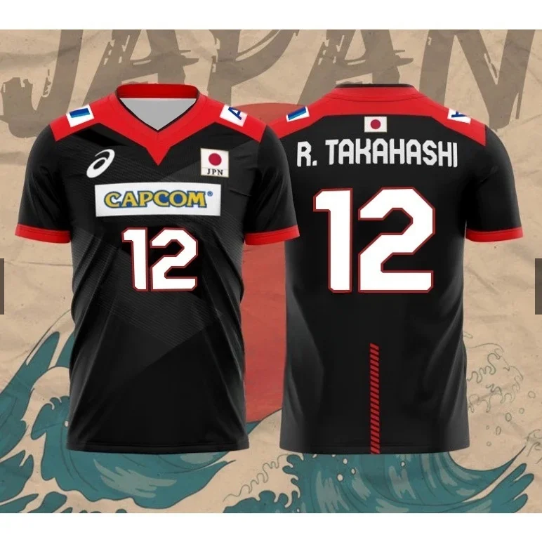 Japan Volleyball Jersey Men Women Clothes R.Takahashi No.21 Ishikawa No.14 Sports Casual Breathable Quick-Drying Motocycle Tops
Japan Volleyball Jersey Men Women Clothes R.Takahashi No.21 Ishikawa No.14 Sports Casual Breathable Quick-Drying Motocycle Tops