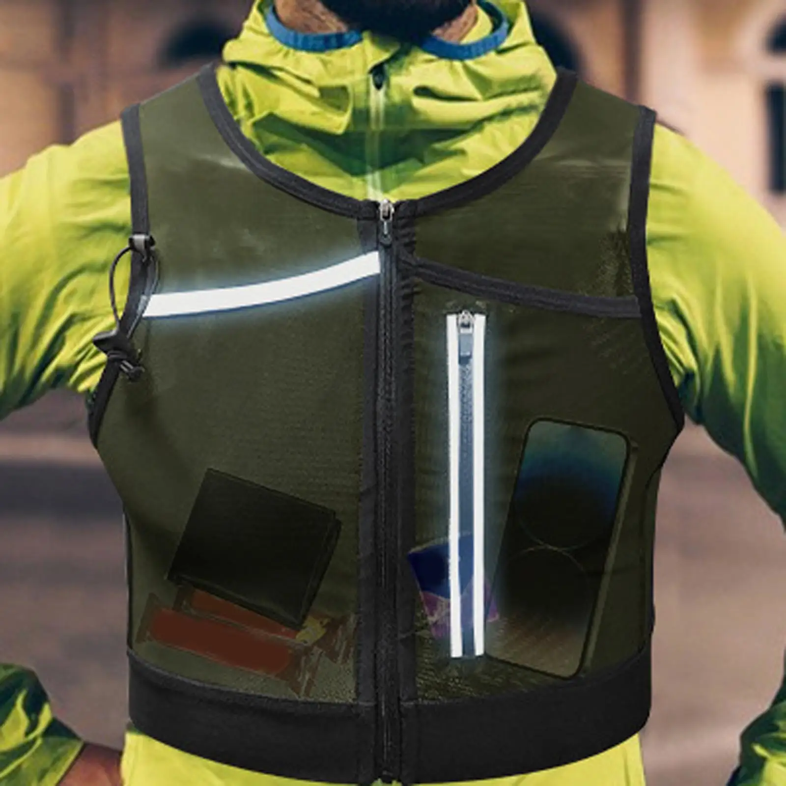 Running Vest Bag, Lightweight Chest Bag, Reflective Phone Holder, Sports Bag for Training
Running Vest Bag, Lightweight Chest Bag, Reflective Phone Holder, Sports Bag for Training