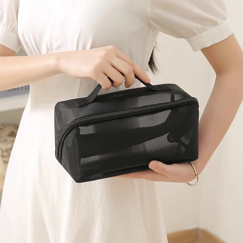 Mesh Clear Cosmetic Bags Small Large Black Makeup Bag Portable Travel Toiletry Organizer Case Lipstick Storage Pouch
Mesh Clear Cosmetic Bags Small Large Black Makeup Bag Portable Travel Toiletry Organizer Case Lipstick Storage Pouch