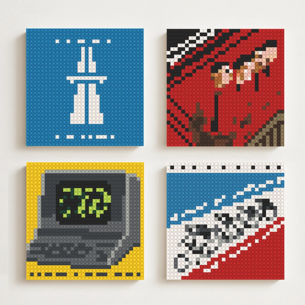 K-Kraftwerk Electronic Band Album Cover Building Blocks Pixel Mosaic Wall Hanging Art Home Living Room Bedroom Background Decor
K-Kraftwerk Electronic Band Album Cover Building Blocks Pixel Mosaic Wall Hanging Art Home Living Room Bedroom Background Decor