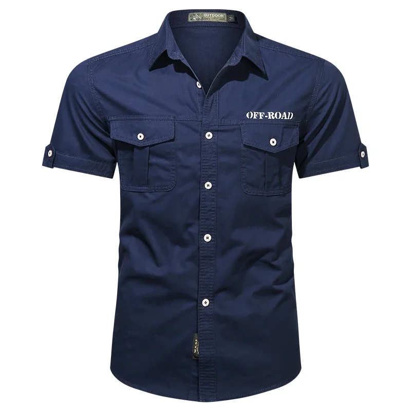 2025 Men Summer 100% Cotton Military Plaid Shirt Short Sleeve Cargo Shirts Men Spring Casual Single Breasted Business Shirt Men
2025 Men Summer 100% Cotton Military Plaid Shirt Short Sleeve Cargo Shirts Men Spring Casual Single Breasted Business Shirt Men