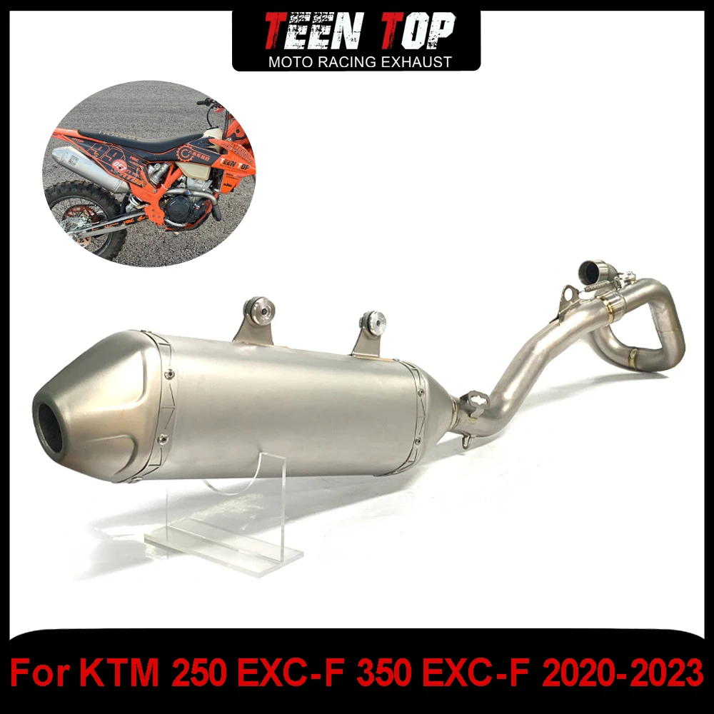 Offroad Bike Full Exhaust Systems For KTM 250/350 EXC-F Slip on Muffler Escape 250 exc-f 20-23 Titanium Alloy Front Link Pipe
Offroad Bike Full Exhaust Systems For KTM 250/350 EXC-F Slip on Muffler Escape 250 exc-f 20-23 Titanium Alloy Front Link Pipe