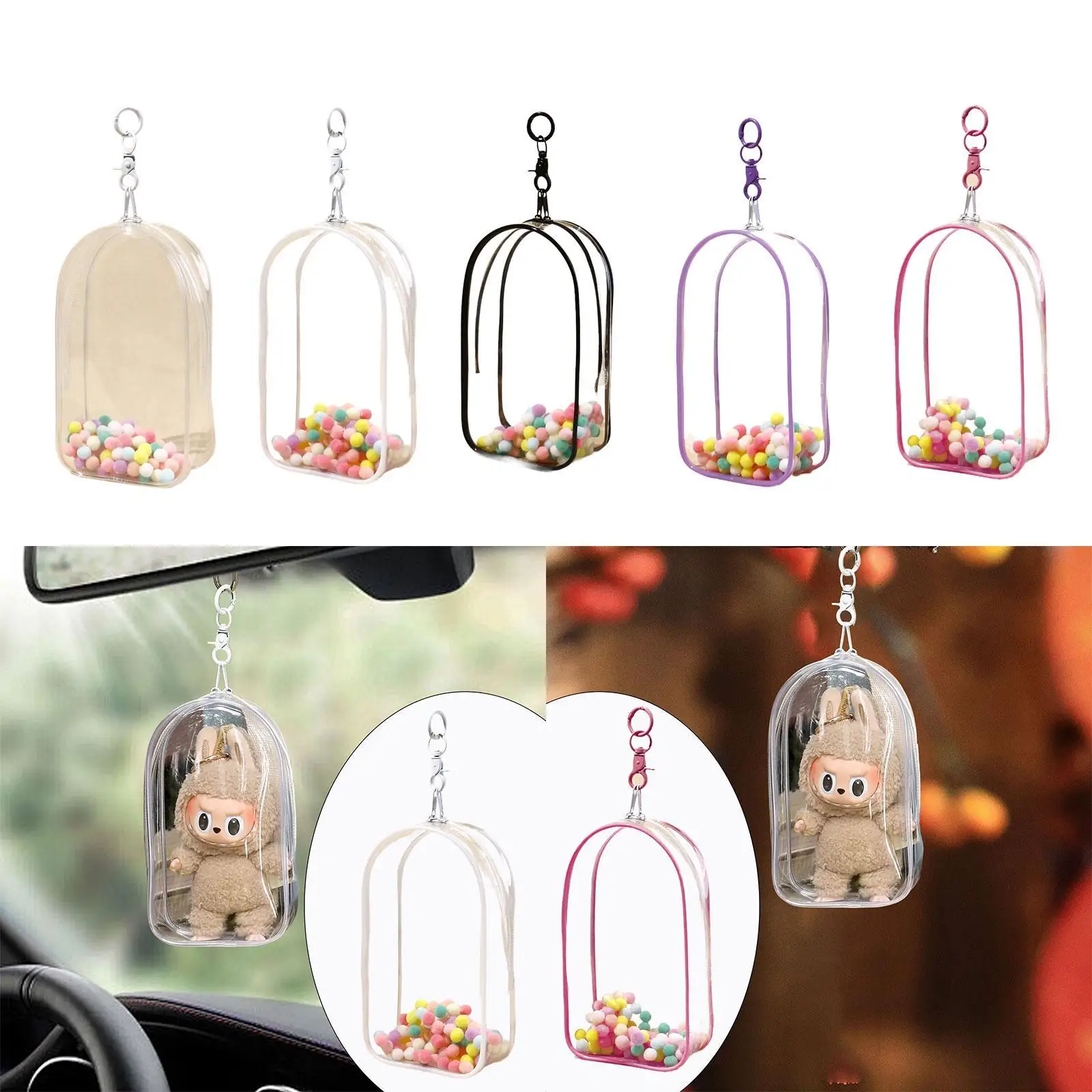 Doll Figure Display Bag Zipper Closure Waterproof with Keychian Plush Ball Small Doll Storage Bag Collectors for 15/18cm Dolls
Doll Figure Display Bag Zipper Closure Waterproof with Keychian Plush Ball Small Doll Storage Bag Collectors for 15/18cm Dolls