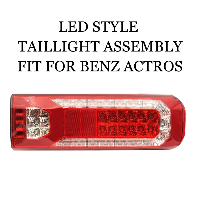 LED Style Taillight Assembly for Mercedes Actros Truck Trailer Non-Destructive Installation Original Hole Position Benz
LED Style Taillight Assembly for Mercedes Actros Truck Trailer Non-Destructive Installation Original Hole Position Benz