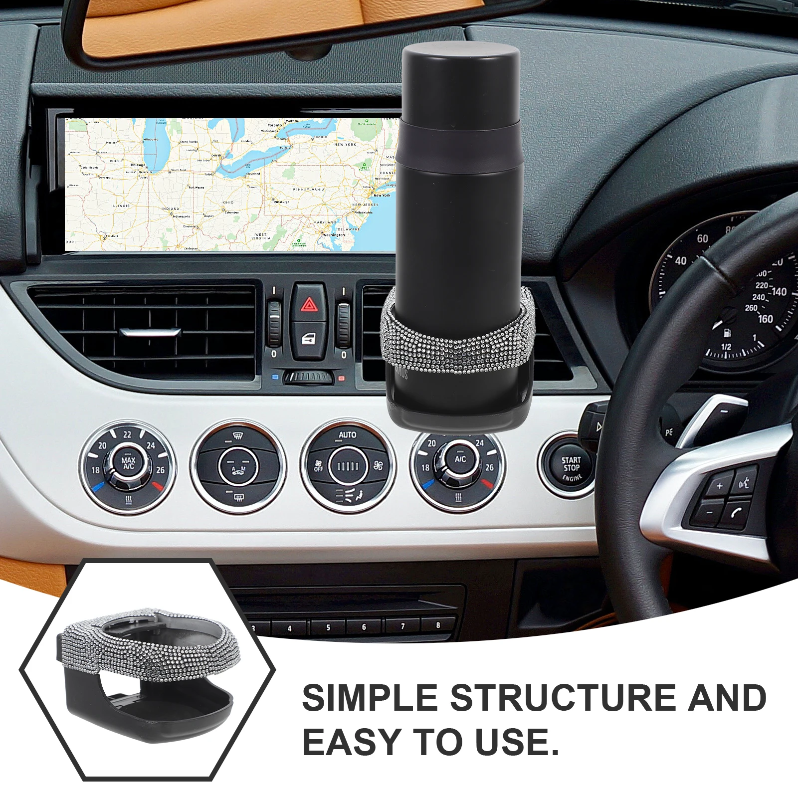 Car Water Cup Holder Phone Mount for Air Vent Cupholder Coaster Insert Interior
Car Water Cup Holder Phone Mount for Air Vent Cupholder Coaster Insert Interior
