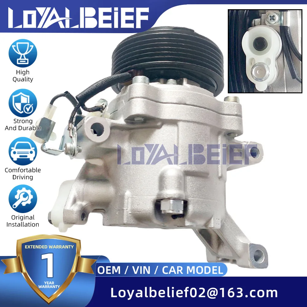 AC Air Conditioning Compressor for Toyota Passo Daihatsu Terios 2006-2012 SV07C 88320-B4010 88320B4010 6 Grooves
AC Air Conditioning Compressor for Toyota Passo Daihatsu Terios 2006-2012 SV07C 88320-B4010 88320B4010 6 Grooves