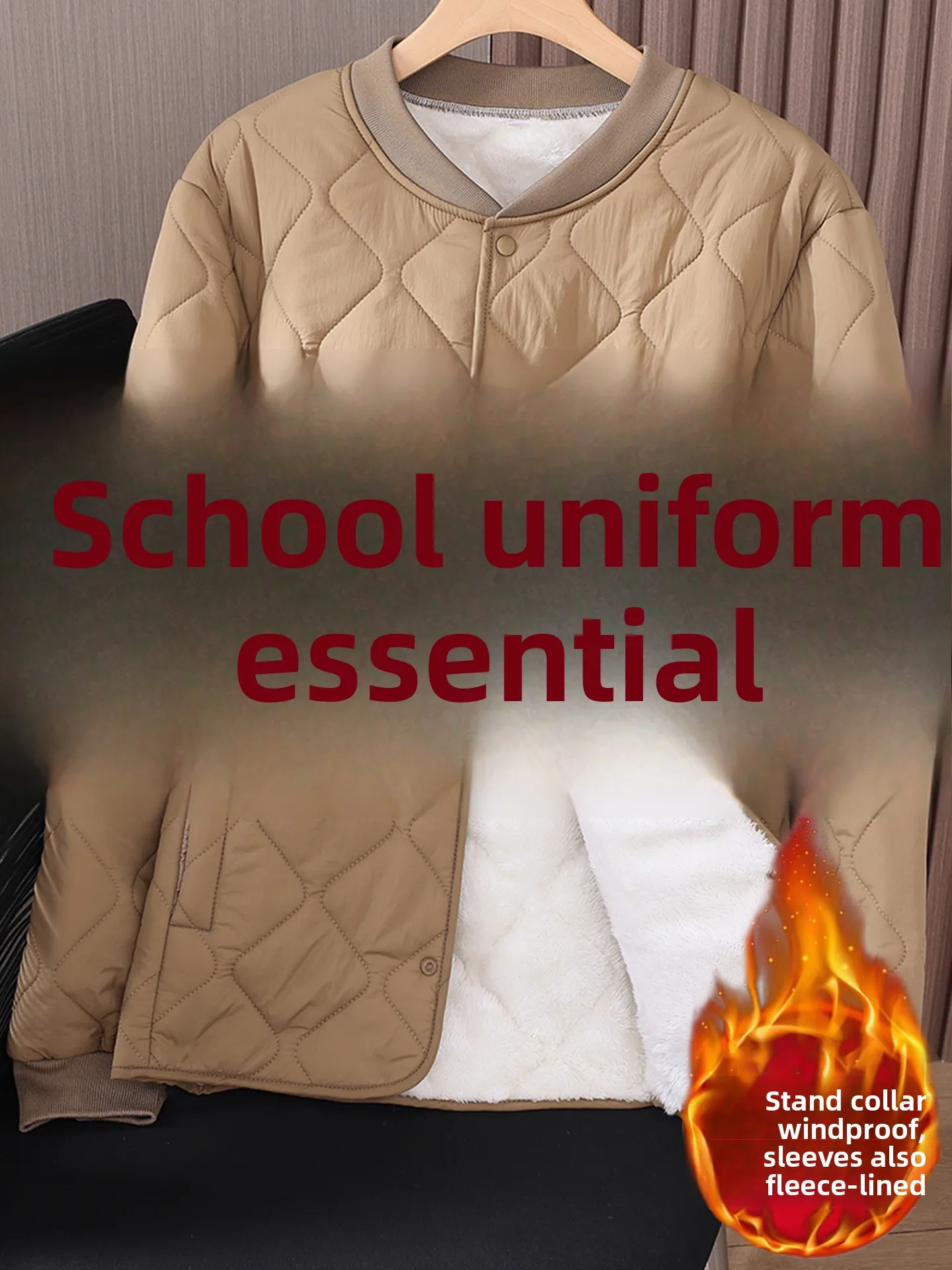 Утепленная флисовая внутренняя куртка для мужчин, для школьной формы, с хлопковой подкладкой, воротником-стойкой, с функцией быстрого нагрева, под куртку, из хлопка.
Утепленная флисовая внутренняя куртка для мужчин, для школьной формы, с хлопковой подкладкой, воротником-стойкой, с функцией быстрого нагрева, под куртку, из хлопка.