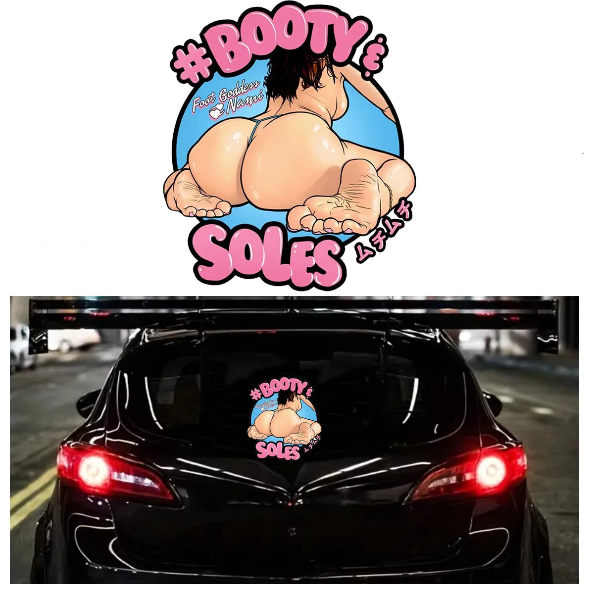 Sexy Foot Goddess Booty Soles Car Stickers Cover Scratches Window Vinyl Decal for Motorcycle Laptop Phone Helmet Decoration
Sexy Foot Goddess Booty Soles Car Stickers Cover Scratches Window Vinyl Decal for Motorcycle Laptop Phone Helmet Decoration