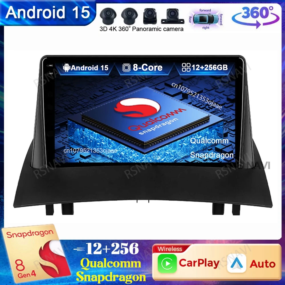 Android 15 Car Radio For Renault Megane 2 2002-2009 Navigation Head Unit Wireless Carplay Auto Multimedia Autoradio Qualcomm GPS
Android 15 Car Radio For Renault Megane 2 2002-2009 Navigation Head Unit Wireless Carplay Auto Multimedia Autoradio Qualcomm GPS